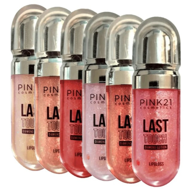 Lip Gloss Last Touch Silver Pink 21 – Brilho Intenso com Glitter CS4844