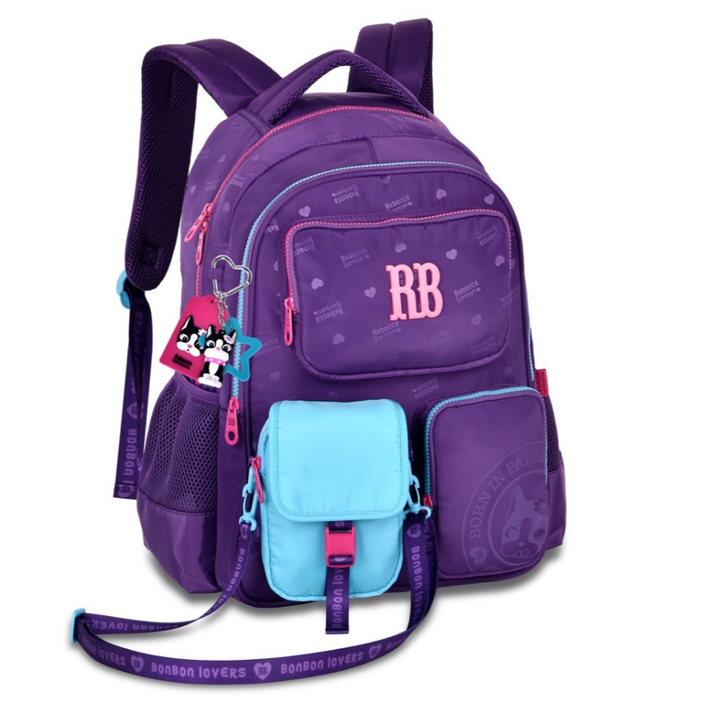 Mochila Rebecca Bonbon Original Urban Mix + Shoulder Bag Removível Notebook 17.5 Antifurto Escolar Luxo Envio Imediato