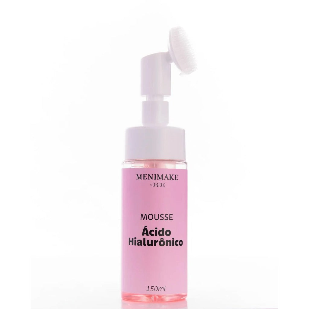 Mousse de Limpeza Facial Dride- Ácido Hialurônico + Escova de Silicone Acoplada