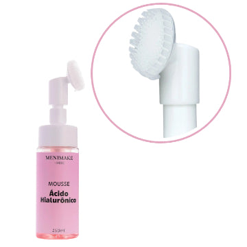 Mousse de Limpeza Facial Dride- Ácido Hialurônico + Escova de Silicone Acoplada