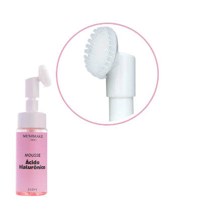 Kit SkinCare Profissional  Mousse Limpeza + Sérum Rosa Mosqueta + Bruma Fixadora Menimake