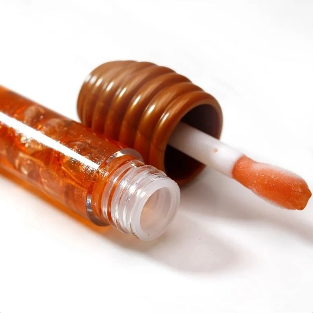 Lip Oil Gloss Hidratante de Mel Romantic Rain com Chaveiro Fofo – Brilho Natural e Hidratação