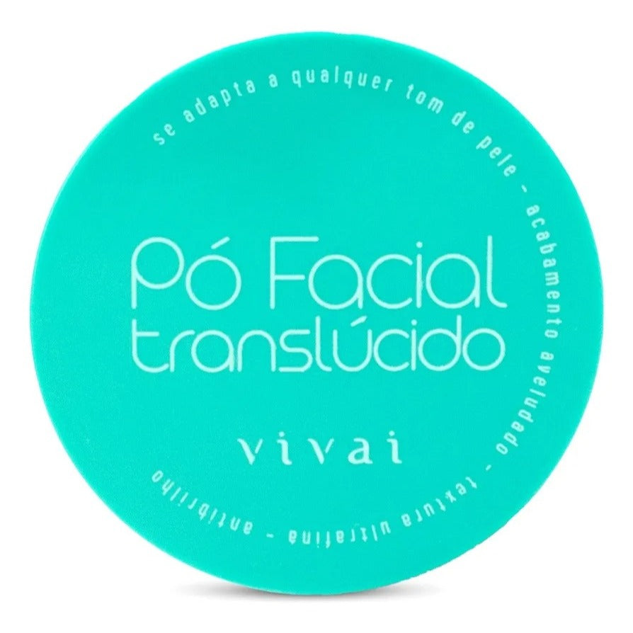 Pó Translúcido Vivai Ultrafino Finalizador Maquiagem Efeito Matte Pele Aveludada Sem Brilho 11g