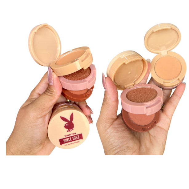 Trio de Sombras Pocket Playboy Collection Since 1953 - Sombras Matte e Cintilante Compactas