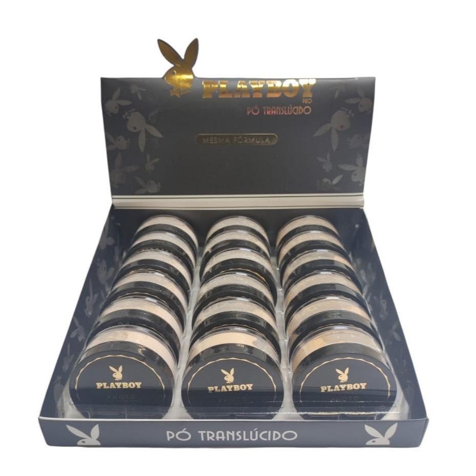 Pó Translúcido Misto Playboy Professional Matte Facial 16g Antioleosidade Selagem de Maquiagem Skin Care Resistente