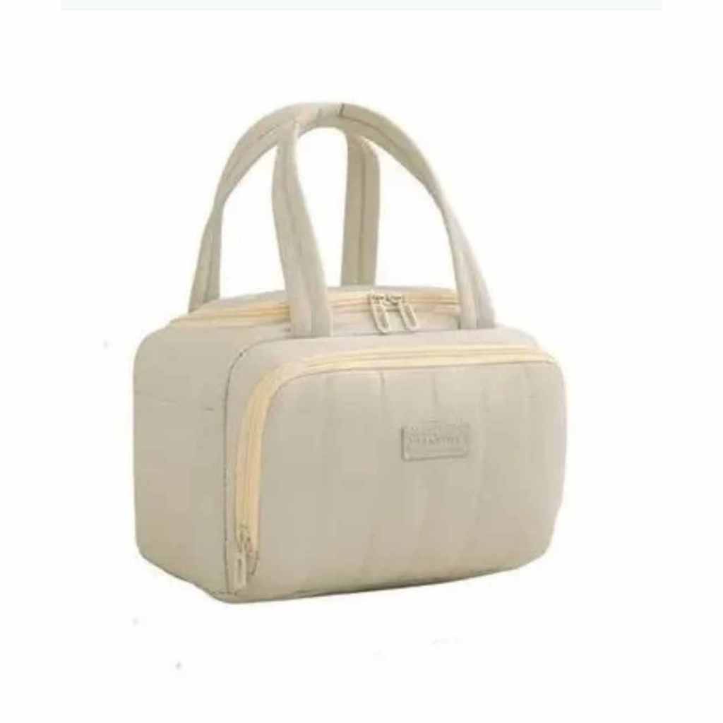 Bolsa Térmica Grande Lancheira Marmita Com Bolsos Porta Refeição Resistente Trabalho Escola Viagem 26cm