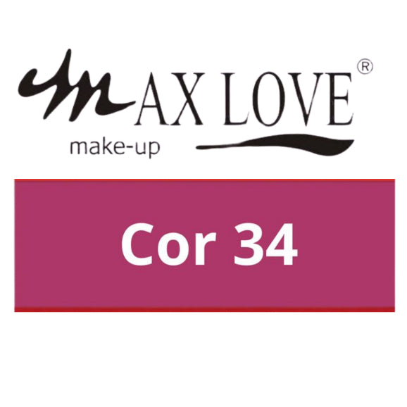 Batom Líquido Matte 24 Horas Max Love Cores 33 a 38 Não Transfere Original
