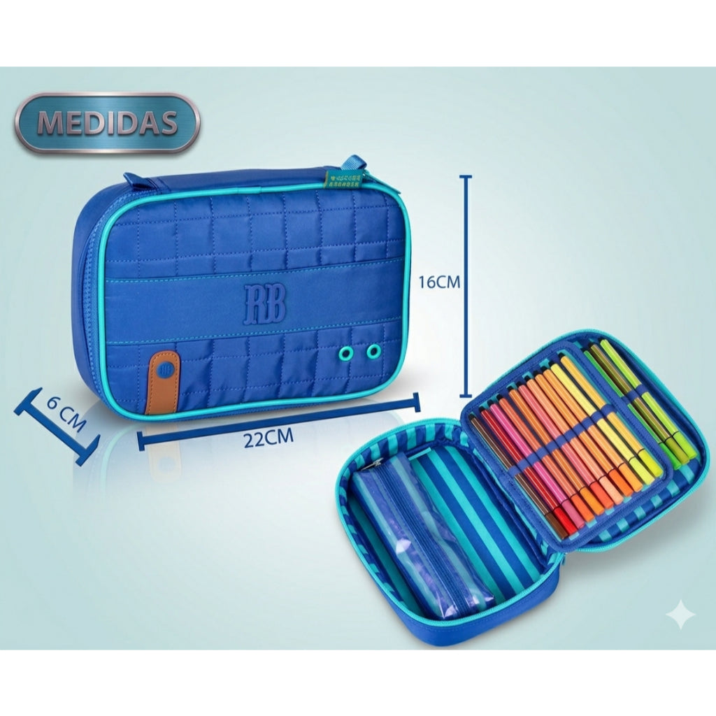 Estojo rebecca Bonbon Box 36 Pens Escolar Clio Original