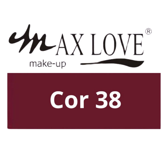 Batom Líquido Matte 24 Horas Max Love Cores 33 a 38 Não Transfere Original