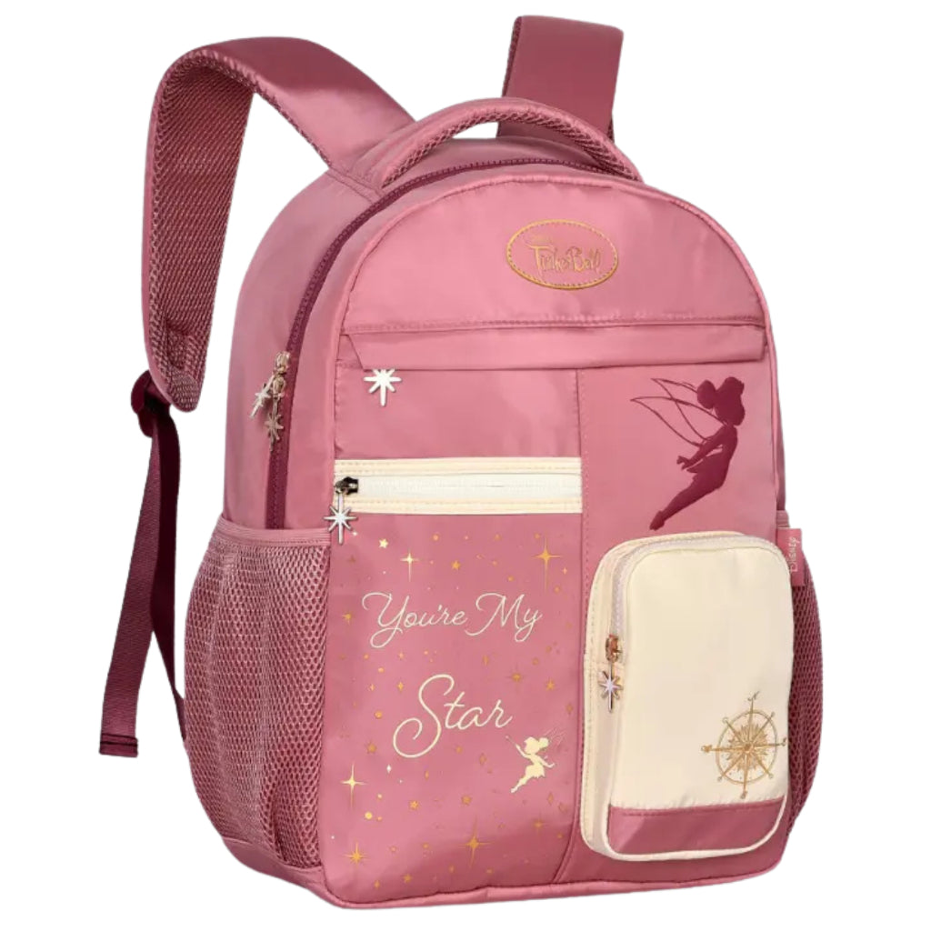 Mochila Escolar Feminina grande tinker bell Sininho
