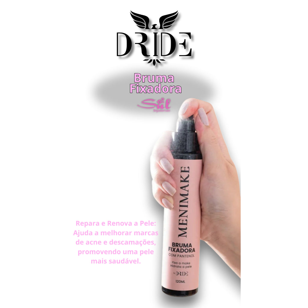 Kit SkinCare Profissional  Mousse Limpeza + Sérum Rosa Mosqueta + Bruma Fixadora Menimake