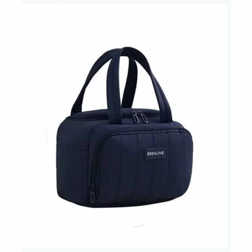 Bolsa Térmica Grande Lancheira Marmita Com Bolsos Porta Refeição Resistente Trabalho Escola Viagem 26cm