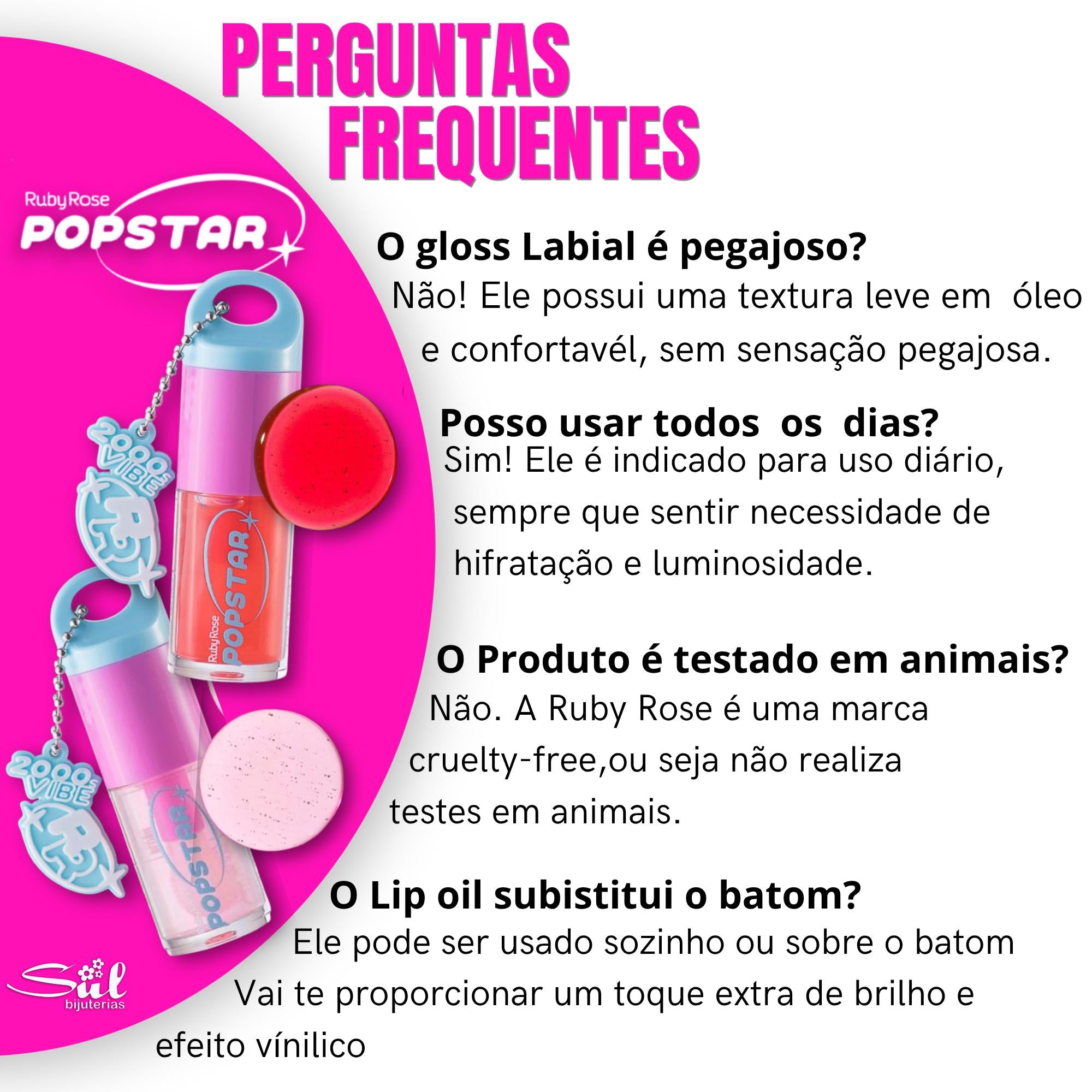 Lip Oil Ruby Rose Gimme Bling Plush Popstar