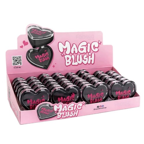 Febella Magic Blush Heart Black Turns Pink According to Ph. Natural Effect Makeup. Ready to Ship. Top Quality.
